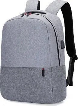 Sportovní batoh Sportovní batoh s USB portem 43 x 30 x 14 cm šedý