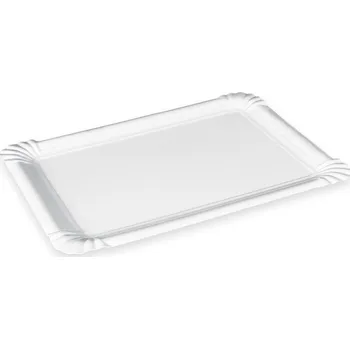 Jednorázové nádobí Papírový tácek (PAP-Recy) bílý 11 x 17 cm `č.3+` 100 ks