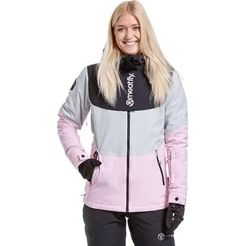 Meatfly dámská SNB & SKI bunda Kirsten Grey/Pastel Pink | Šedá | Velikost XS
