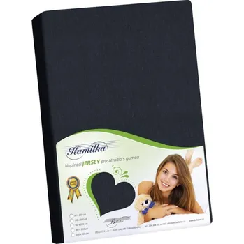 Prostěradlo veratex Prostěradlo jersey černá 140x200 cm