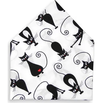 Šátek Bavlněný šátek kočky 65x65 cm