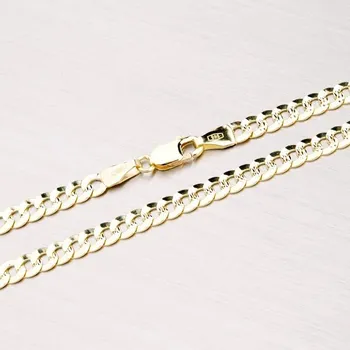 Oblečení a móda Řetízek žluté zlato 585 Pancer s gravírováním 45-1178 délka 50 cm