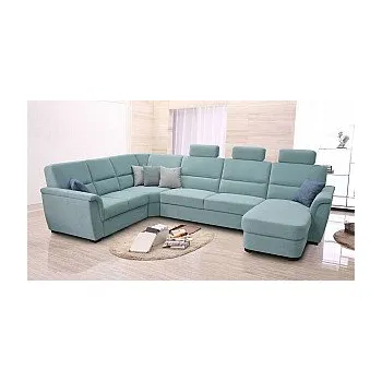 Obývací pokoj Sedací souprava SAMANTA LUX B2U-VROH-3SRHM-DU+3x záhlavník Whisper 17