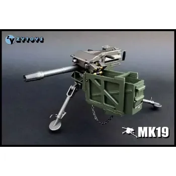 Doplněk k figurce Zbraň pro 1/6 figurky MK19 Grenade Launcher Grey