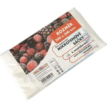 Sáček na potraviny sáček mikrotenový HDPE 200x300 mm, 15my (50 ks/balení)