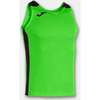 Dívčí tričko Pánské/Chlapecké sportovní tílko JOMA RECORD II TANK TOP FLUOR GREEN BLACK Velikost: 2XL, Barva: VERDE FLÚOR-NEGRO