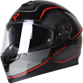 Helma na motorku Street Racer Magna černo-červená 2XL
