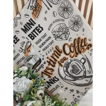 Utěrka Kuchyňská utěrka - Coffe nápisy