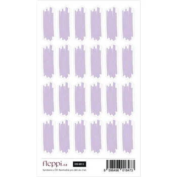 samolepka Fleppi Color coding kolekce | pastelově fialová – čmárance
