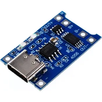 Nabíječka baterií Modul TP4056 USB C pro nabíjení Li-Ion článku