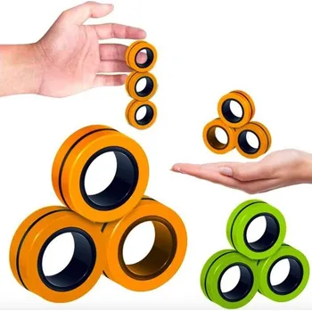 Gadget Antistresové magnetické kroužky oranžová