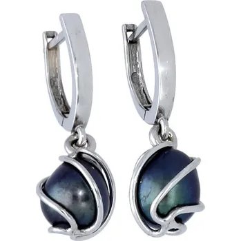 Náušnice Goldstore Elegantní náušnice v bílém zlatě perly Váha: 3.95 g