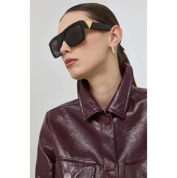 Sluneční brýle Sluneční brýle Bottega Veneta dámské, černá barva, BV1178S 99X, vel. 57