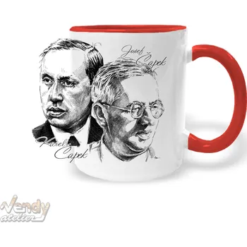 Hrnek - bratři Čapkové Barva: Červená