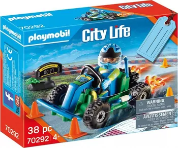 Stavebnice Playmobil Playmobil City Life 70292 Závodník motokár