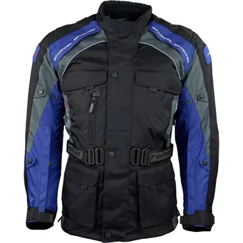 Moto bunda Roleff Liverpool černo-modrá 2XL