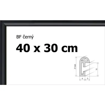 Puzzle BFHM Plastový rám 40x30cm - černý