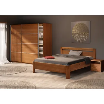 Postel BMB Adriana Klasik postel - dub Moření: Olej natur, Provedení: Dub cink, Rozměr: 160 x 200 cm