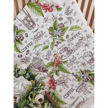 Utěrka Kuchyňská utěrka - kávová zrna