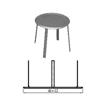 Karl - záslepka potrubí pro rozvod vzduchu 100 mm