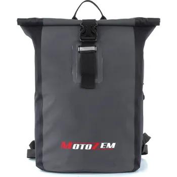 Sportovní batoh Vodotěsný batoh MotoZem černo-šedý