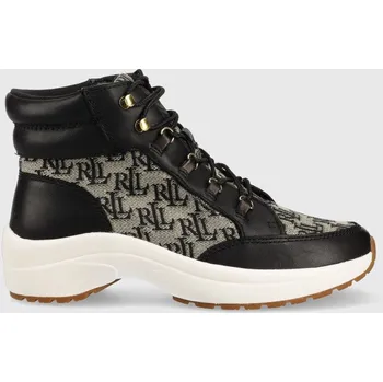 Pánská obuv Tenisky Lauren Ralph Lauren černá barva, 802882618001.001 99X, EUR 39