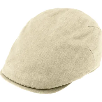 Čepice Fiebig - Headwear since 1903 Pánská lněná letní bekovka - Fiebig since 1903 - béžová (UV filtr 50, ochranný faktor) Velikost: 55 cm (S)