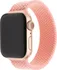 Řemínek na hodinky FIXED Nylon Strap pro Apple Watch 42/44/45/49 mm S růžový