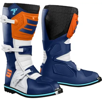 Moto kalhoty Shot Race 2 Kid modro-bílo-oranžové 34
