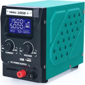 Jednoduchý laboratorní zdroj YIHUA 1505D-IV 15V 5A 75W