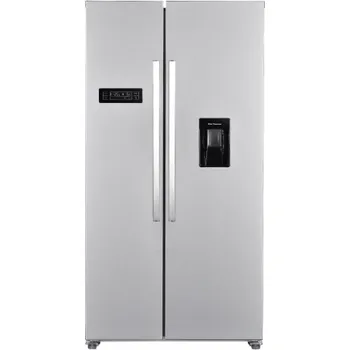 Lednice Wolkenstein Side-By-Side kombinovaná chladnička s mrazničkou WSBS518NFWDEIX, 2L dávkovač vody