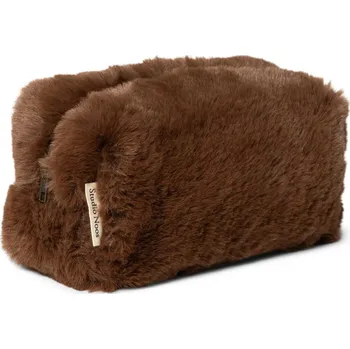 Kosmetická taška Studio Noos Kosmetická taška Brown Faux Fur