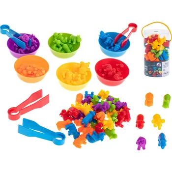 Výuková hračka Montessori vzdělávací hra pro děti 3+ – učení barev a počítání