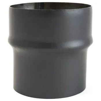 Kouřovod Redukce trubková 150/130 mm (d.160 mm), silnostěnná 2 mm, černá PX9005249018732