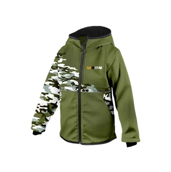 Wamu Softshellová bunda dětská Maskáč khaki Vel. 146-152