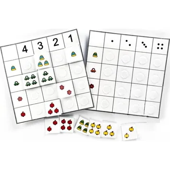 Dřevěná hračka Třídící tabulky - Počet