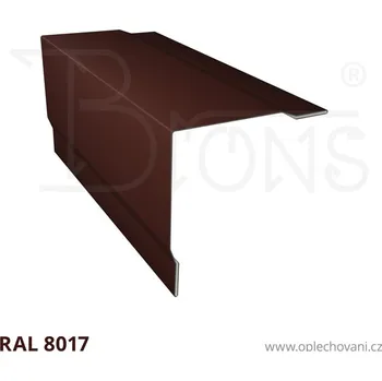 Střešní lemovaní Roh vnější prolomený rš 220 hnědá