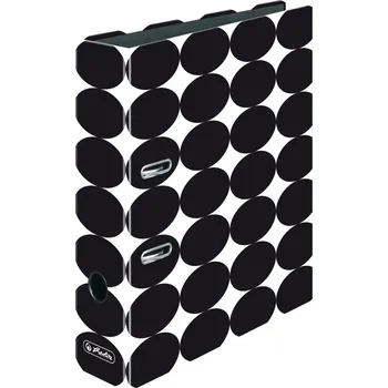 Pořadač pákový Herlitz maX.file A4, 8cm, PP, Just Black