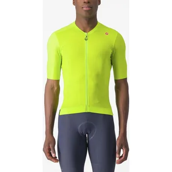 cyklistický dres Dres Castelli Espresso Electric lime/deep green Podkarta: XXL