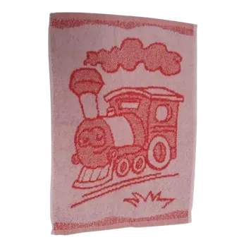Ručník Margitex ručník Obrázek 30x50 cm mašinka červená (Bavlněný froté ručník)