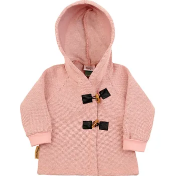 Kojenecká bunda růžový propínací kabátek