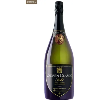 Víno Znovín Znojmo Classic Sekt demi sec 2007 šumivé 3 L polosuché bílé víno