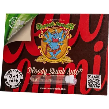 Semeno VÝPRODEJ Bloody Skunk AUTO – samonakvétací semena | Sweet Seeds Feminized (Ks): 3 + 1 Zdarma