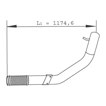 Výfuková trubka Výfuková trubka HOBI 71742