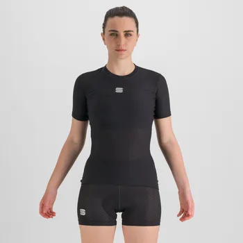 cyklistický dres SPORTFUL Cyklistické triko s krátkým rukávem - BODYFIT PRO - černá XS