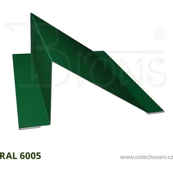 Střešní lemovaní Protisněhová zábrana rš 290 tmavě zelená