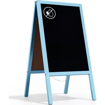 Allboards, Reklamní áčko modré barvy s křídovou tabulí 118x61 cm, PK96B