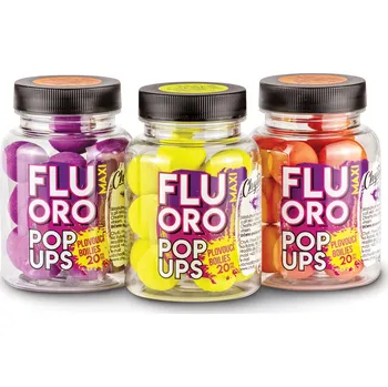 Boilies CHYTIL Fluoro Pop Up 20 mm, 45g PŘÍCHUŤ: broskev