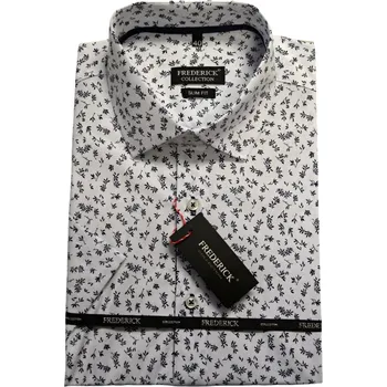 Pánská košile Pánská košile s krátkým rukávem - střih SLIM - vzor F569 - 37