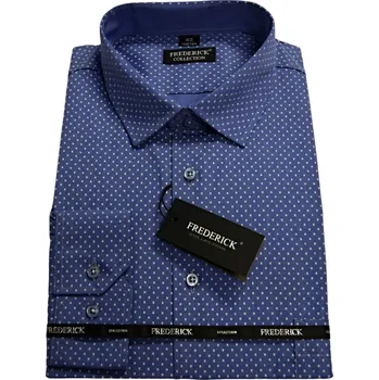 Pánská košile Pánská košile s dlouhým rukávem - střih REGULAR - vzor F481 s prodlouženou délkou rukávu 188/194 cm - 42